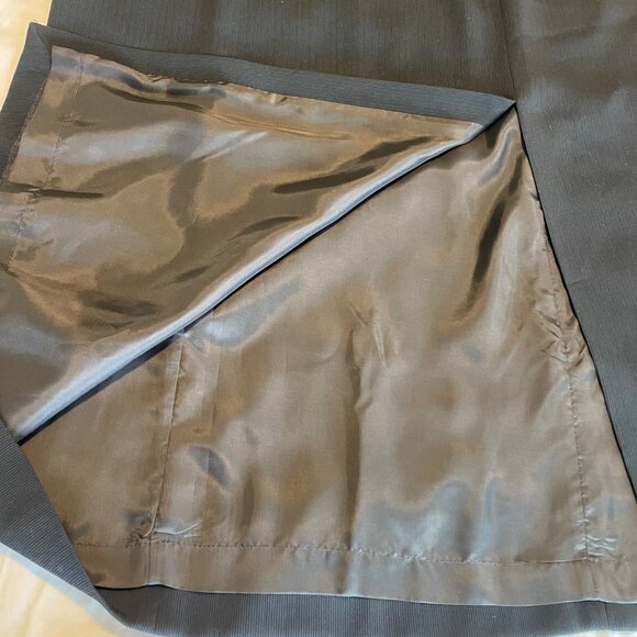 Garfield & Marks Womens Black Front Slit Ribbed Skirt Size 16 Made In USA - Picture 9 of 11